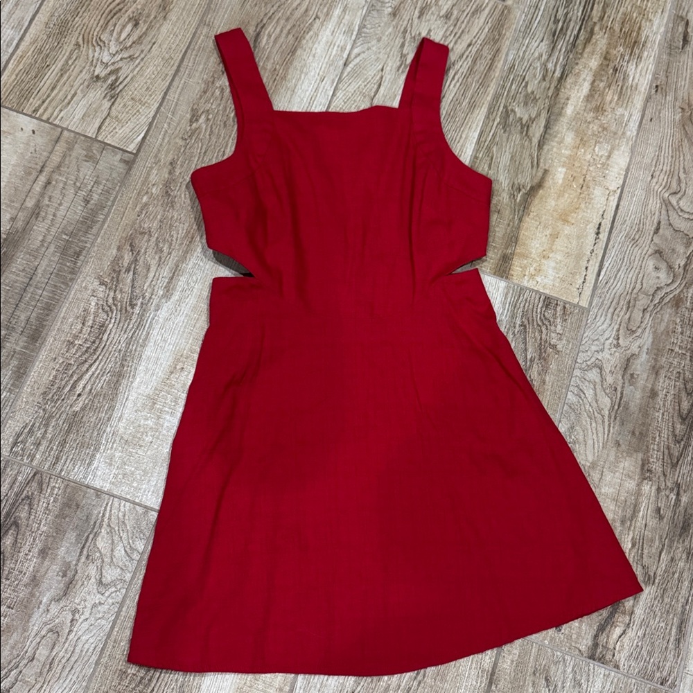 Ecote Red Skater Mini Dress